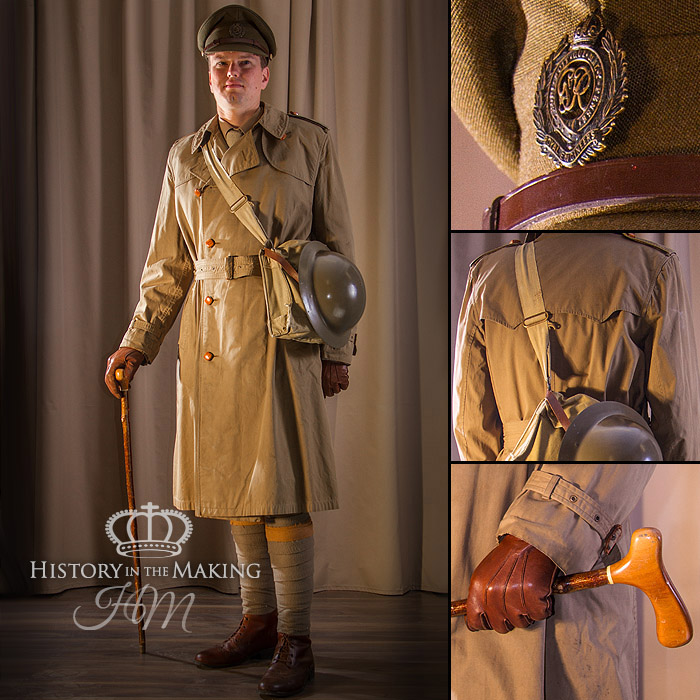 Officer In Trench Coat 1914 1918 History In The Making